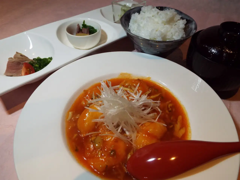 海老きのこチリソース