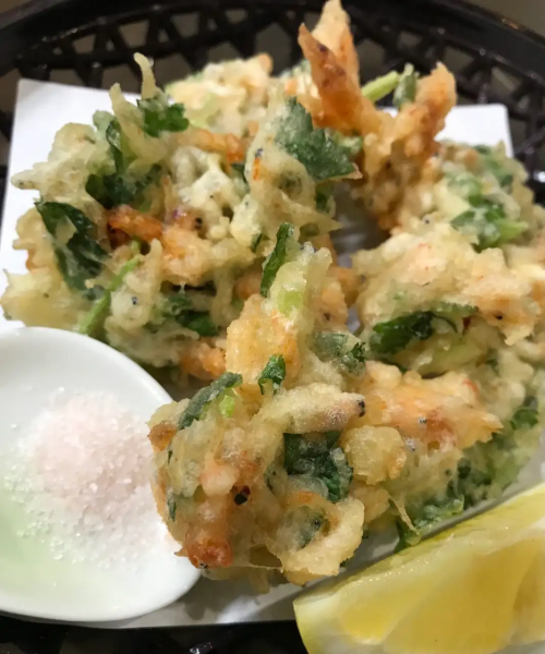 桜エビとシラスのかき揚げ